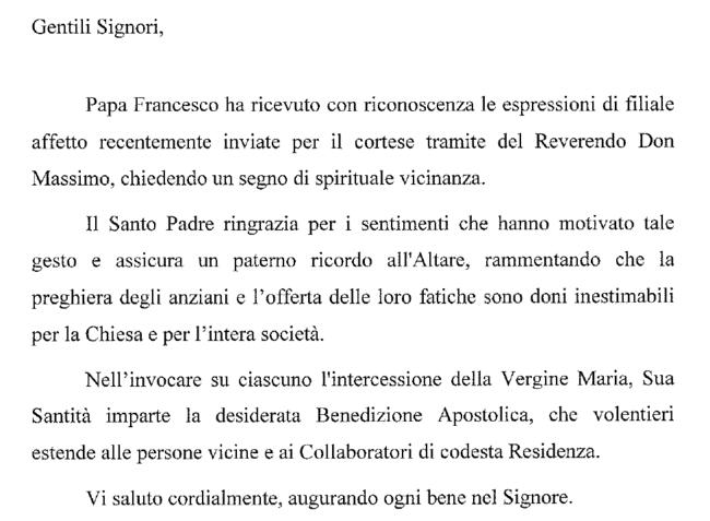 Lettera Papa Lettera Papa